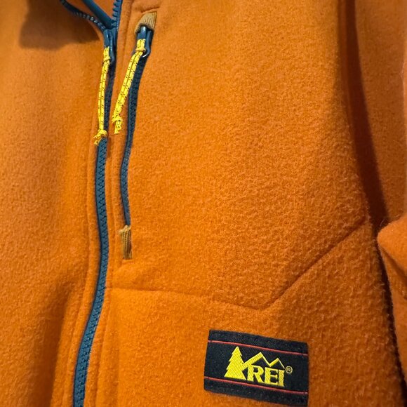 REI Trailsmith Orange Fleece Full Zip Women's Jacket, Excellent Condition, Sz L - Picture 9 of 11